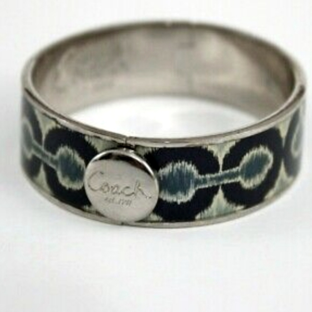 NWOT GORGEOUS COACH BRACELET IN TRIBAL BLUES - Picture 1 of 4